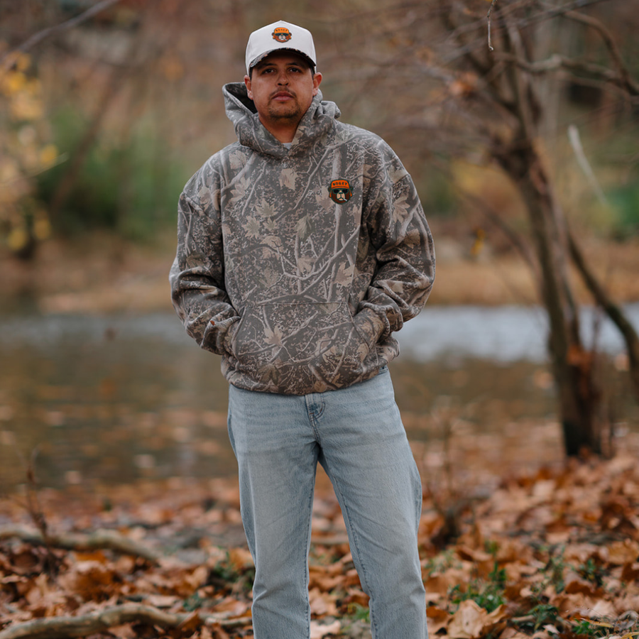 Bogey the Bear Camo Hoodie