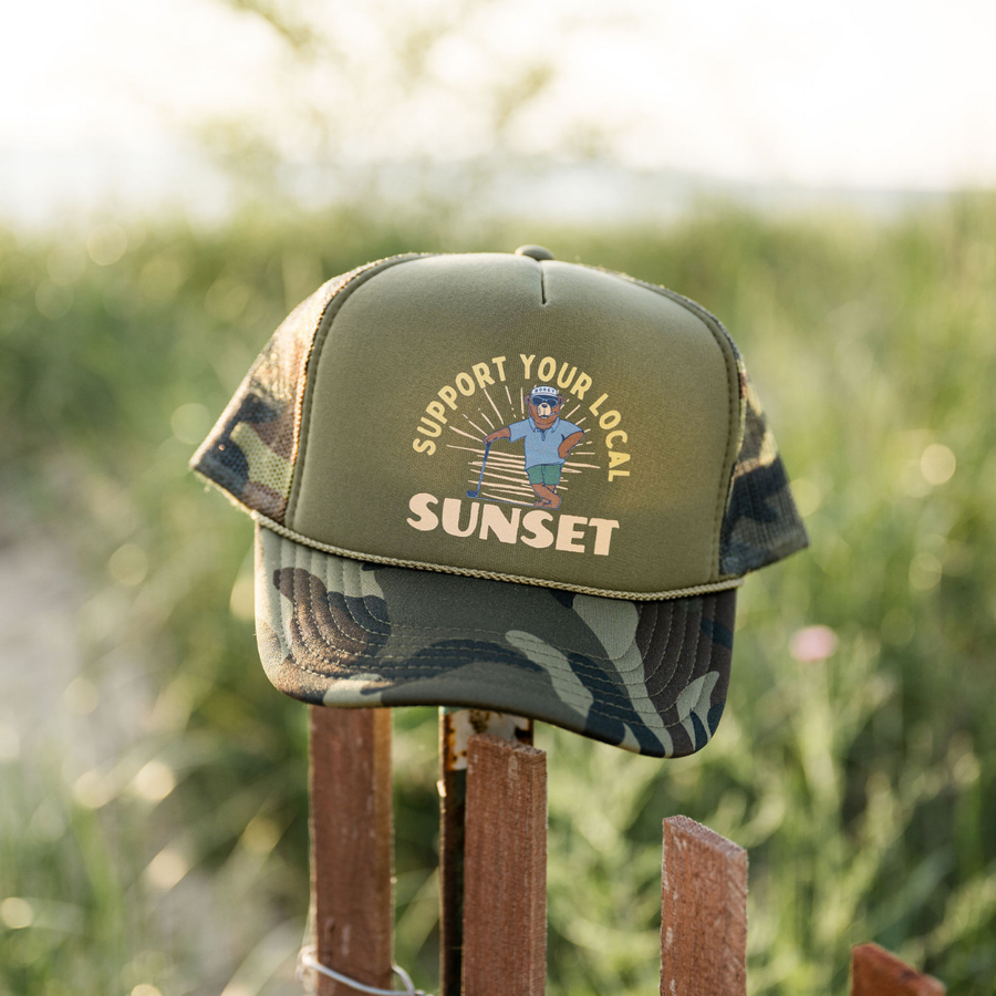 Support Your Local Sunset Trucker Hat