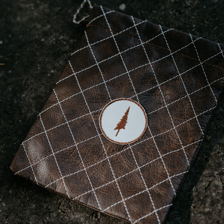Lone Pines Diamond-Stitched Valuables Pouch