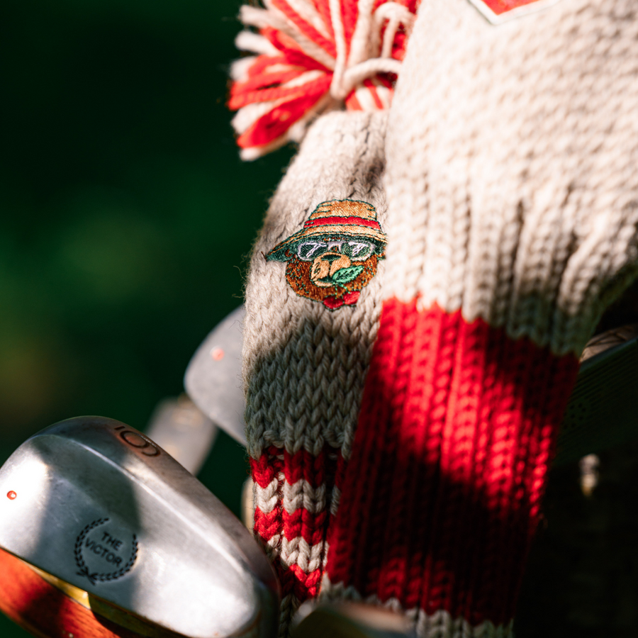 Bogey Cherry Bear Knit Headcovers