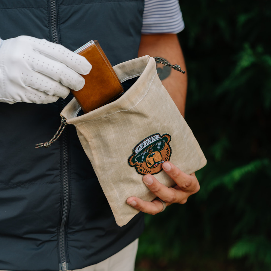 Bogey Waxed Ripstop Valuables Pouch