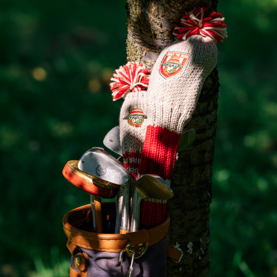 Bogey Cherry Bear Knit Headcovers