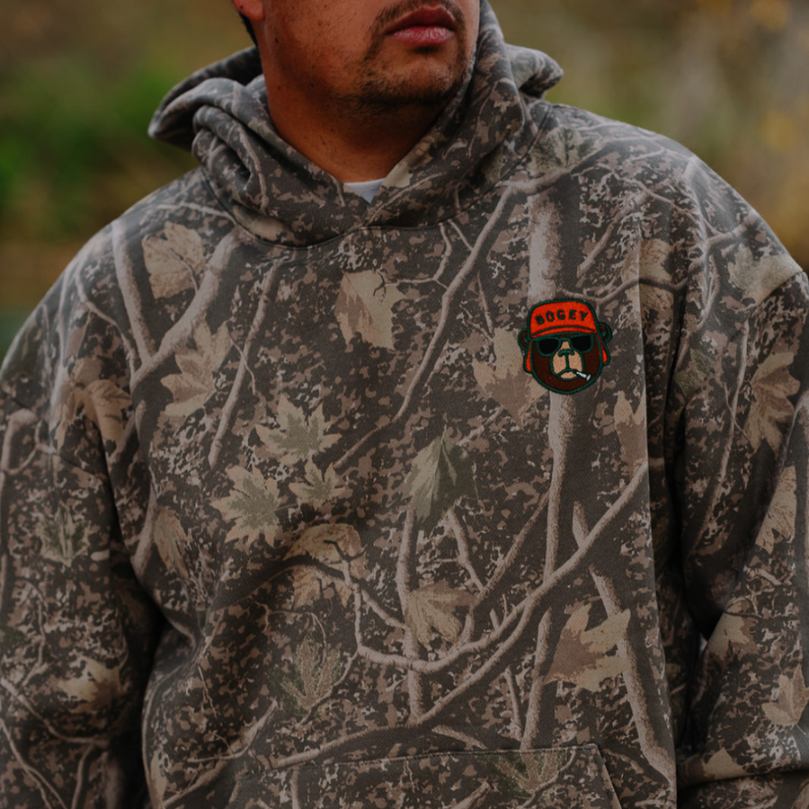 Bogey the Bear Camo Hoodie