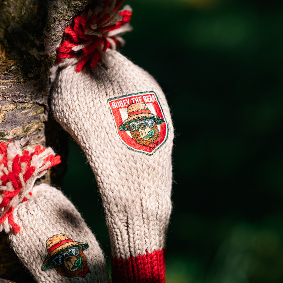 Bogey Cherry Bear Knit Headcovers