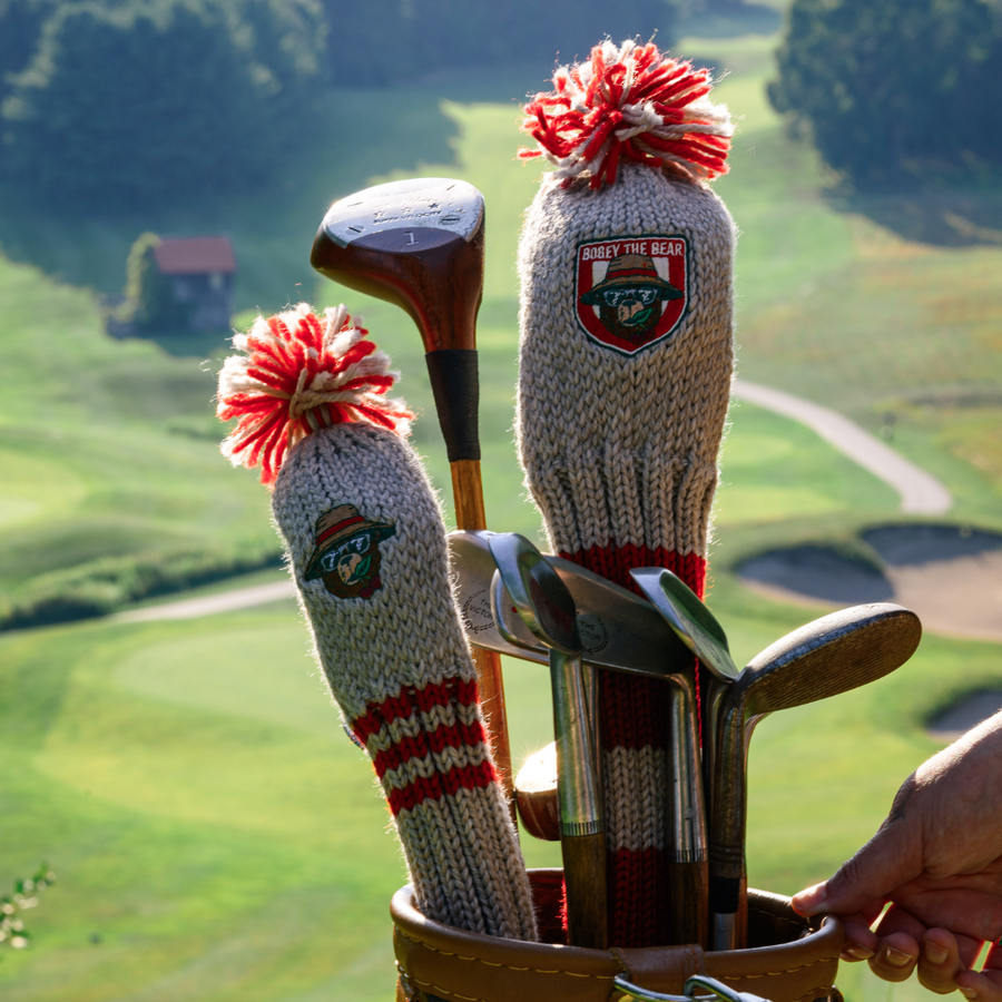 Bogey Cherry Bear Knit Headcovers