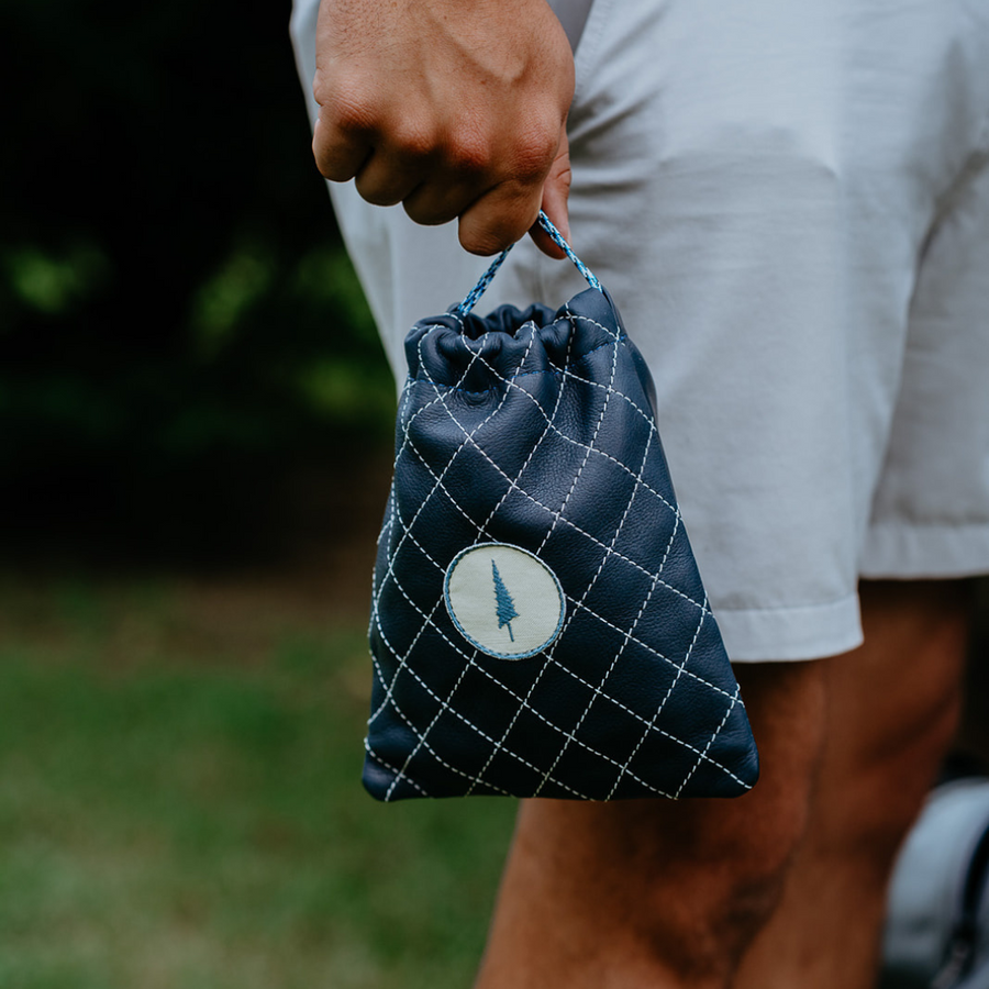 Lone Pines Diamond-Stitched Valuables Pouch