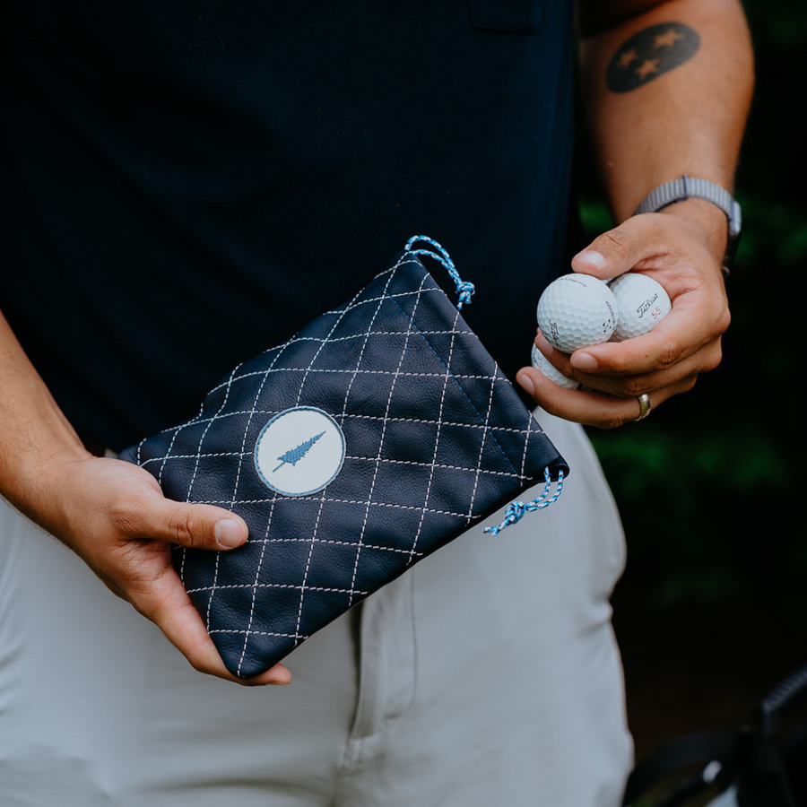 Lone Pines Diamond-Stitched Valuables Pouch