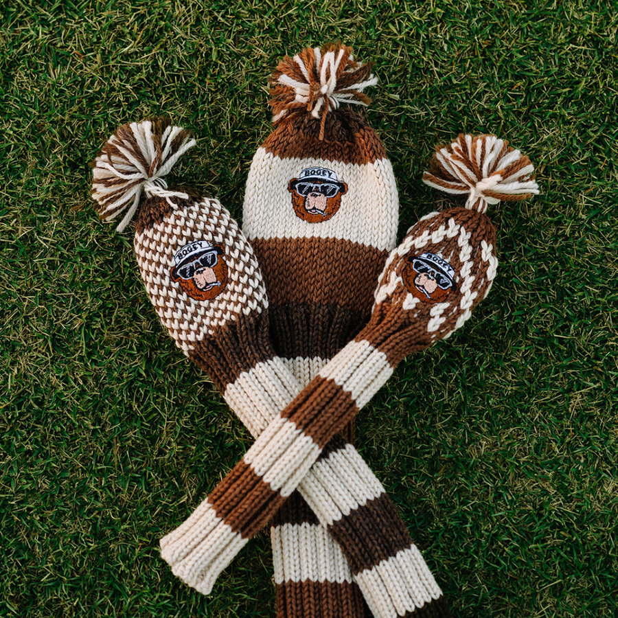 Bogey the Bear Knit Headcovers