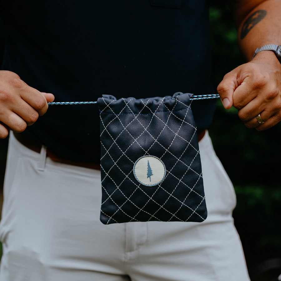 Lone Pines Diamond-Stitched Valuables Pouch