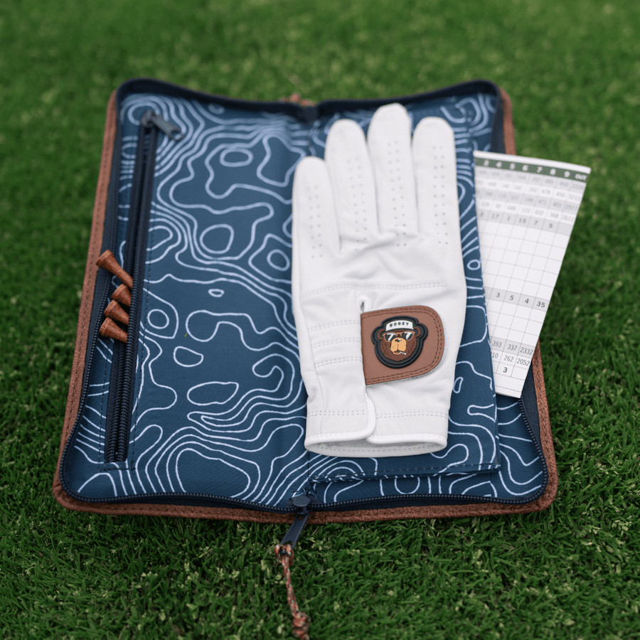 authentic Louis Vuitton Gold Golf Glove New w box