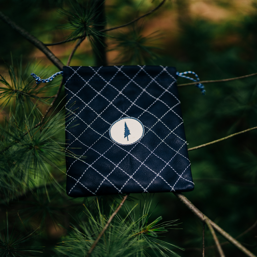 Lone Pines Diamond-Stitched Valuables Pouch
