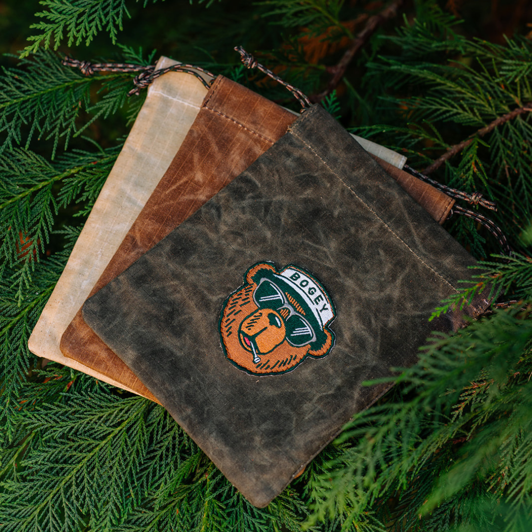 Bogey Waxed Ripstop Valuables Pouch – North Coast Golf Co.