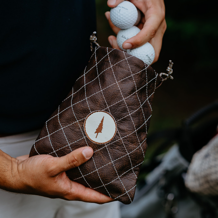 Lone Pines Diamond-Stitched Valuables Pouch