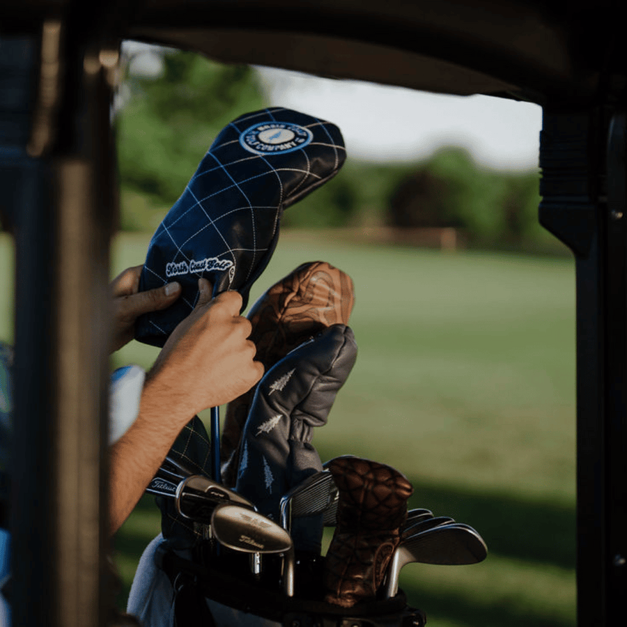 Summer Blues Leather Headcovers