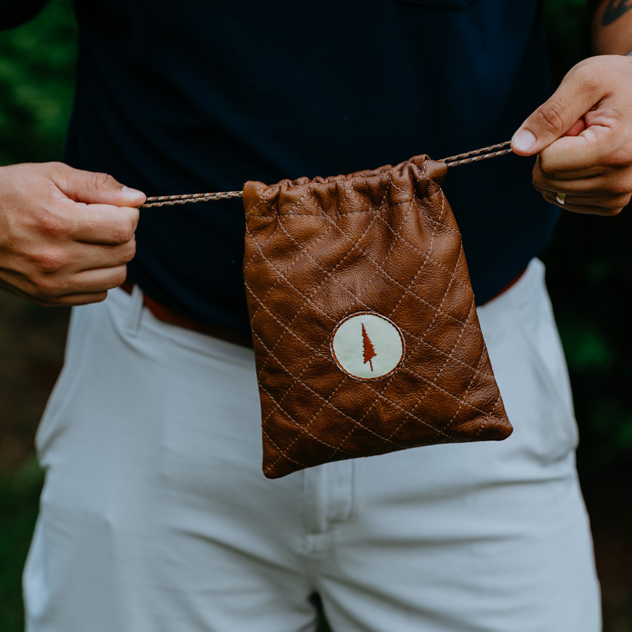 Lone Pines Diamond-Stitched Valuables Pouch