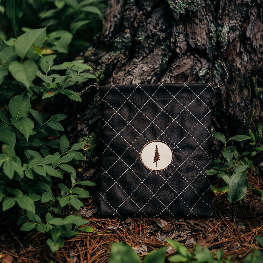 Lone Pines Diamond-Stitched Valuables Pouch