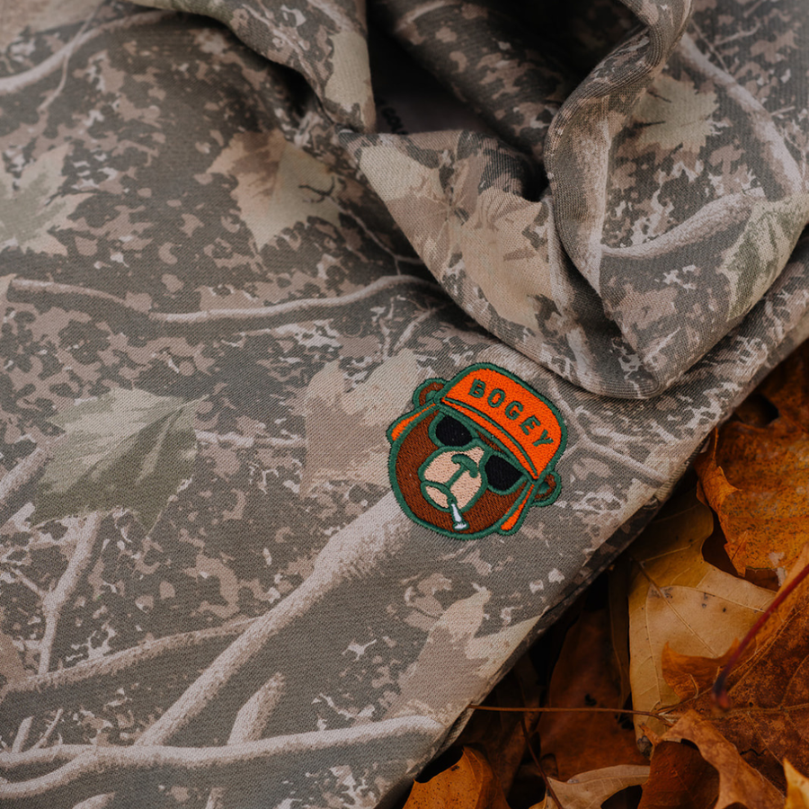 Bogey the Bear Camo Hoodie