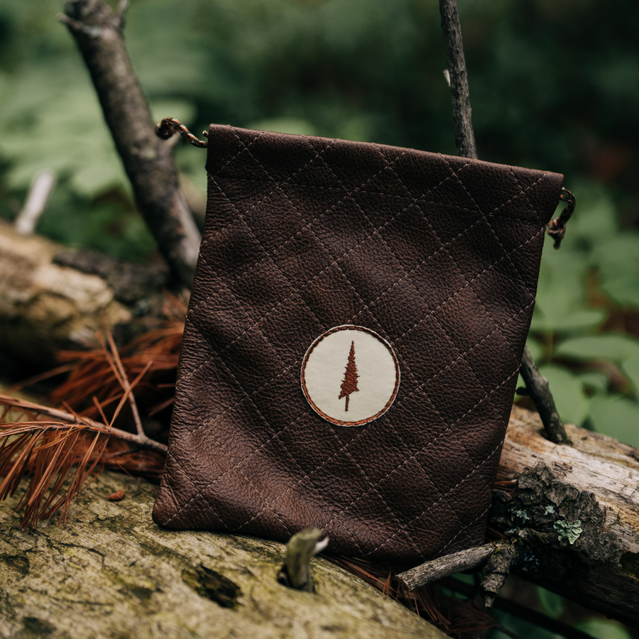 Lone Pines Diamond-Stitched Valuables Pouch