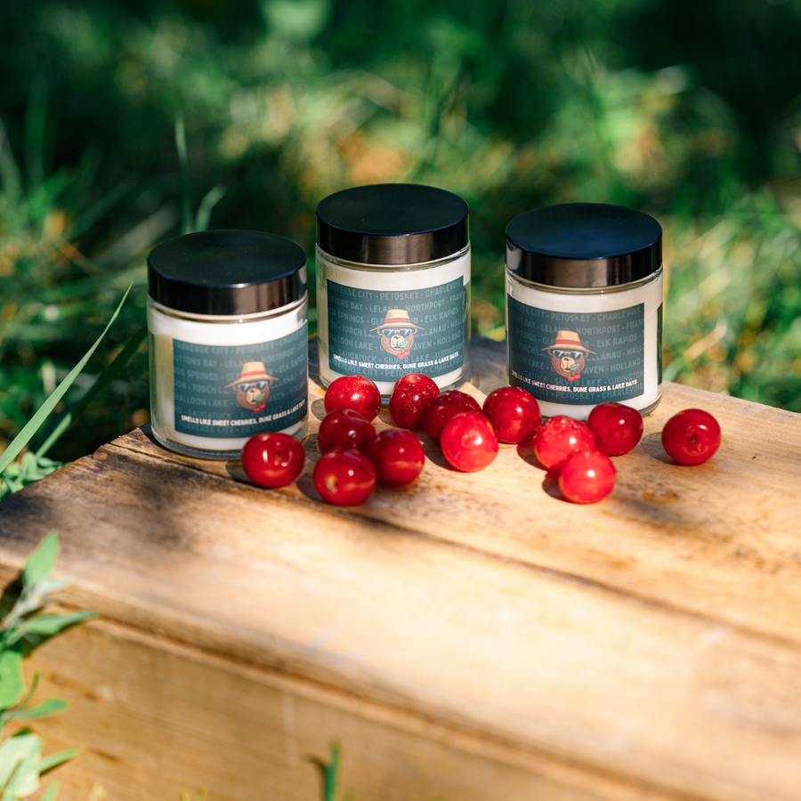 Bogey Cherry Bear Candle