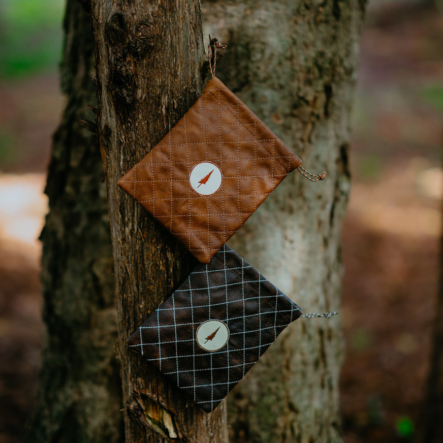 Lone Pines Diamond-Stitched Valuables Pouch