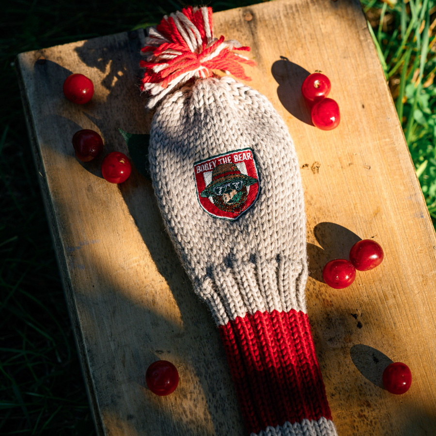 Bogey Cherry Bear Knit Headcovers