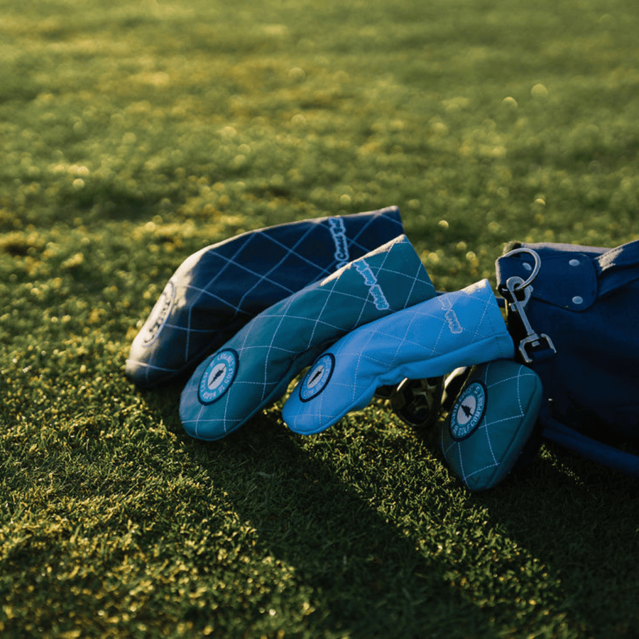 Summer Blues Leather Headcovers