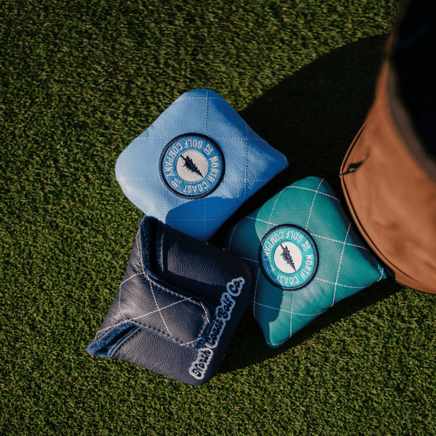 Summer Blues Leather Headcovers