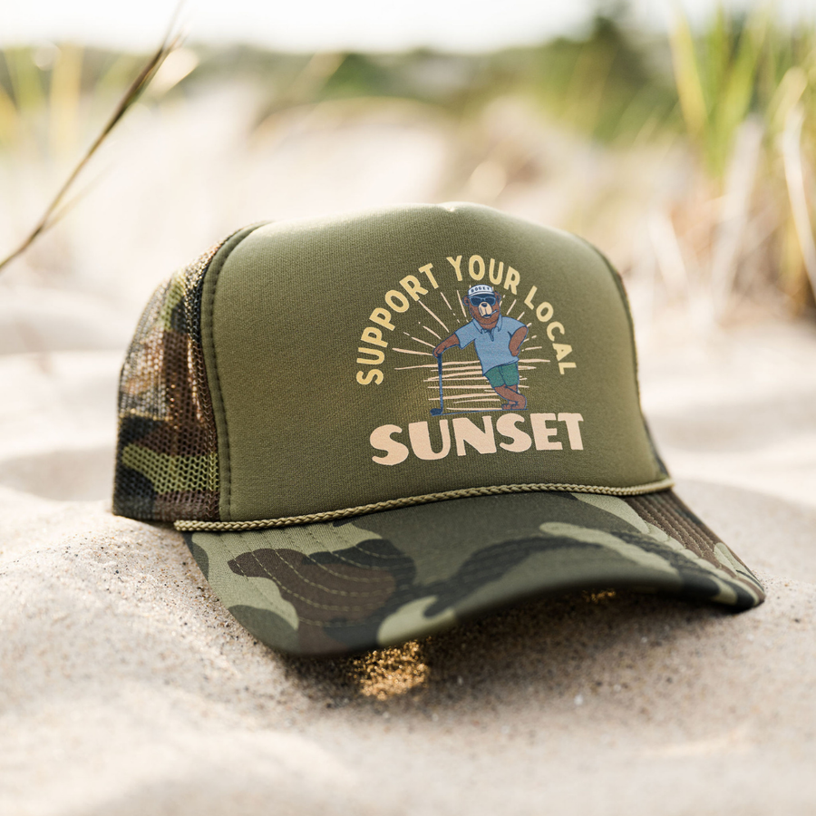 Support Your Local Sunset Trucker Hat