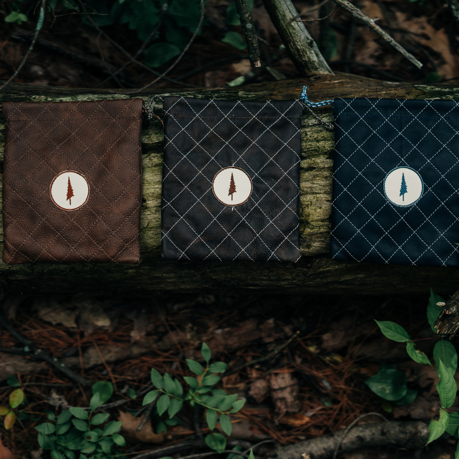 Lone Pines Diamond-Stitched Valuables Pouch