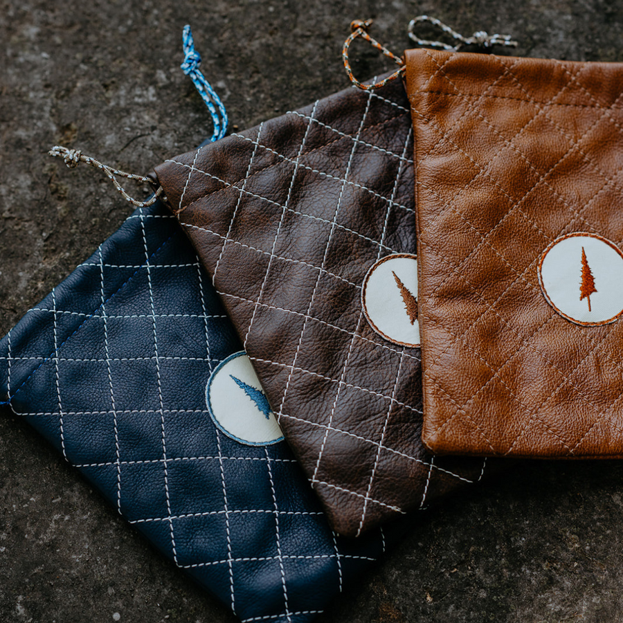 Lone Pines Diamond-Stitched Valuables Pouch