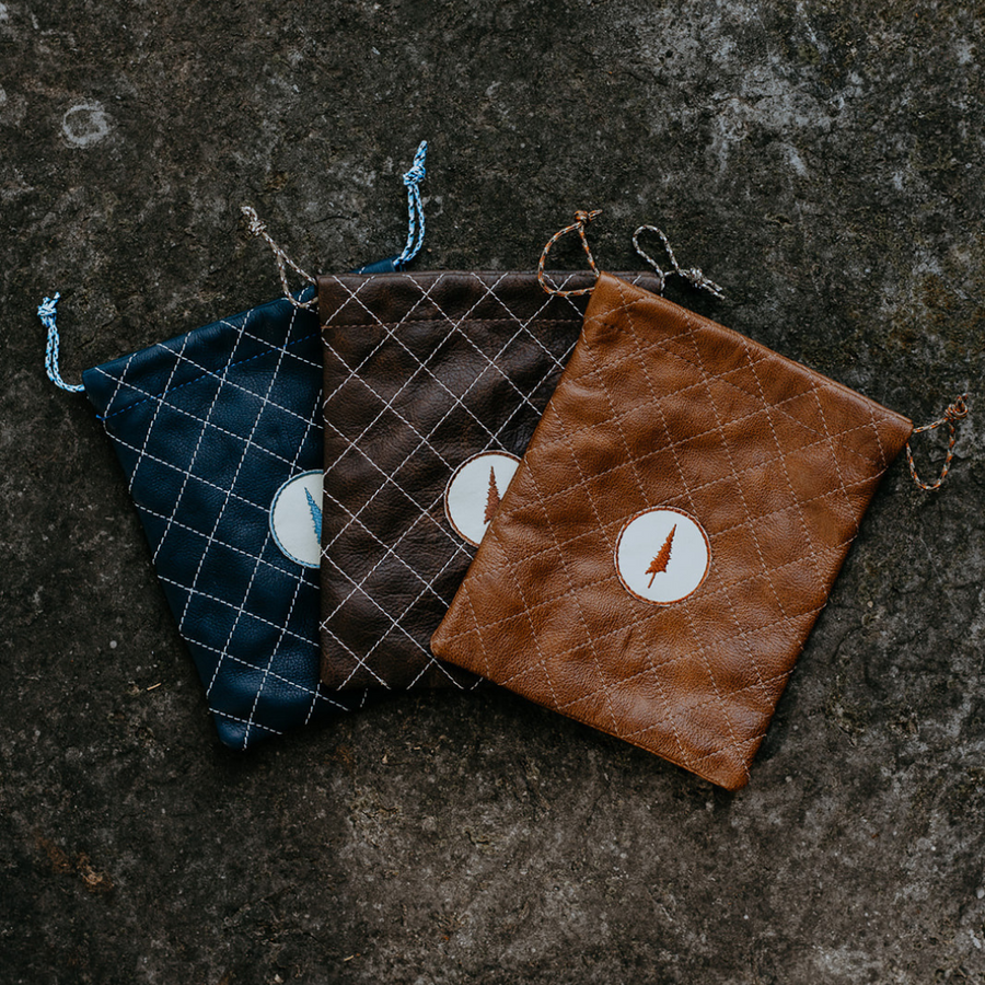 Lone Pines Diamond-Stitched Valuables Pouch