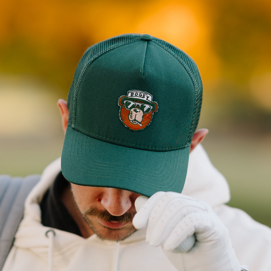 Bogey the Bear Trucker Hats